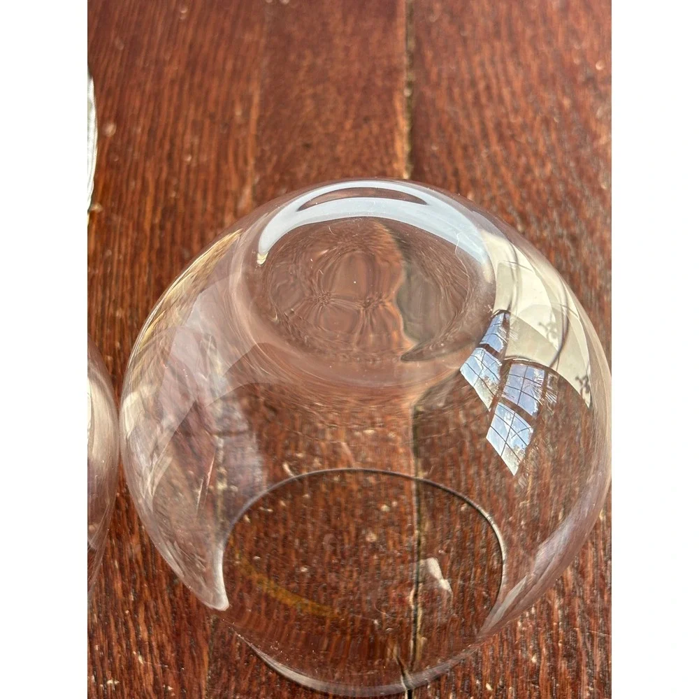 Crystalite Bohemia Stemless Wine Glasses Set‎ of 2 Czech Republic Crystal Clear